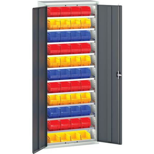 Bott Verso Workshop Storage Cabinet With 44 Bins HxW 2000x800mm