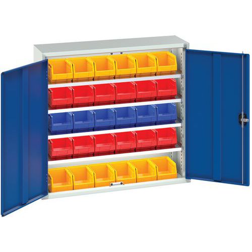 Bott Verso Workshop Storage Cabinet With 30 Bins HxW 1000x1050mm