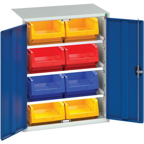 Bott Verso Workshop Secure Storage Cabinet With 8 Bins HxW 1000x800mm