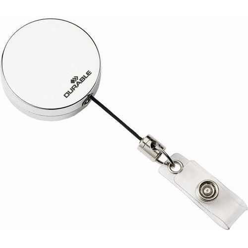 Badge Reels With Metal Clip - 800mm Retractable Cord - Office Supplies
