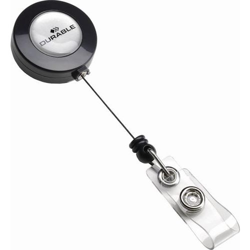 Badge Reels With Metal Clip - 800mm Retractable Cord - Office Supplies