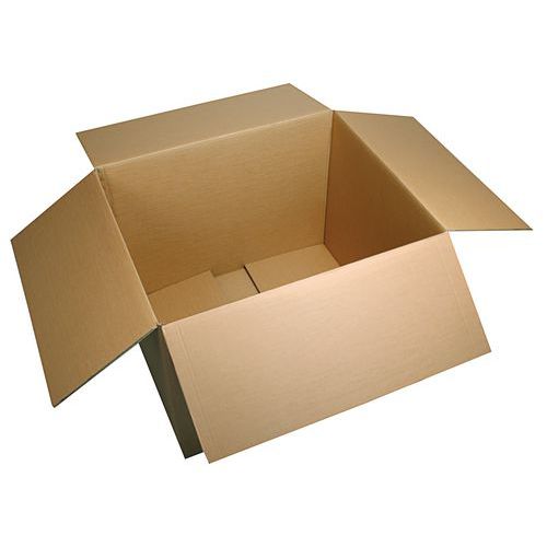 Slotted box made of recycled materials - Triple wall - Pack of 5 - Manutan Expert