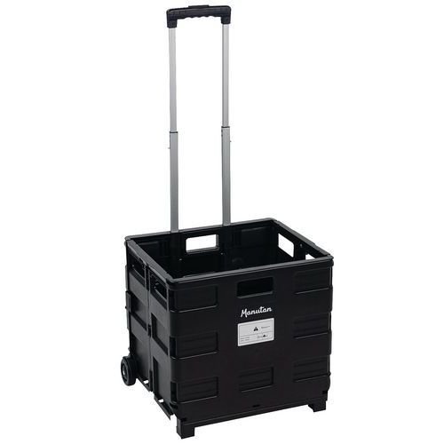 Folding Container Trolley - 35kg Capacity Crate Truck - Manutan
