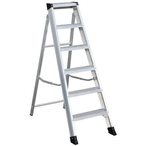 Zarges Trade Swingback Step Ladder for Safe and Easy Access