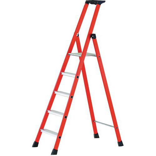 Zarges Compact GRP Platform Step Ladder for Safe and Easy Access