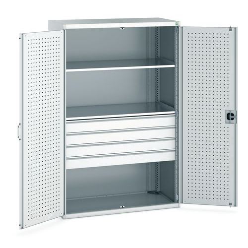 Bott Cubio Metal Tool Cupboard - 3-9 Storage Drawers & 2-3 Shelves