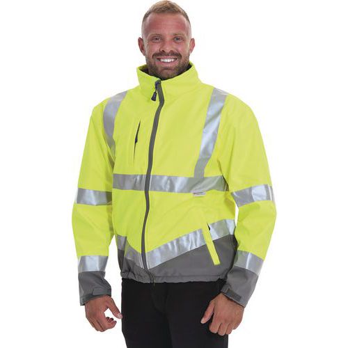 Hi Vis Softshell Jacket for Safety and Cold Weather Protection