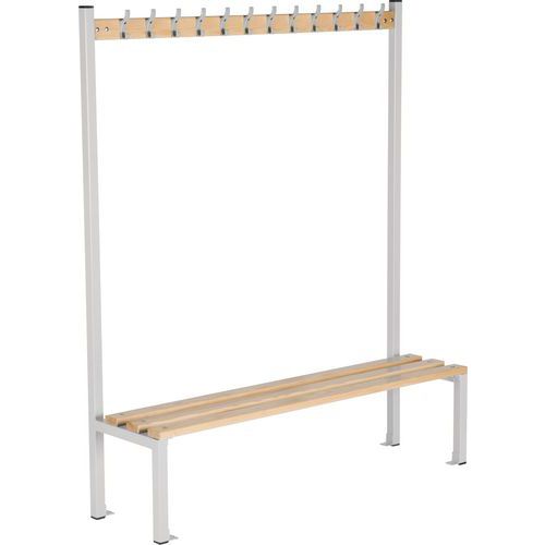 Single-Sided Bench - Changing Room Coat Rack - Anti-Bacterial - Elite