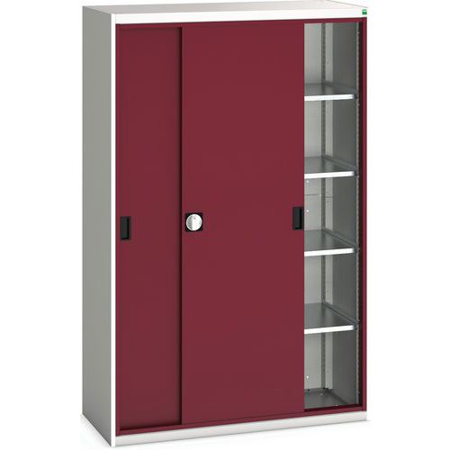Bott Verso Sliding Door Metal Storage Cupboard WxD 1300x550mm