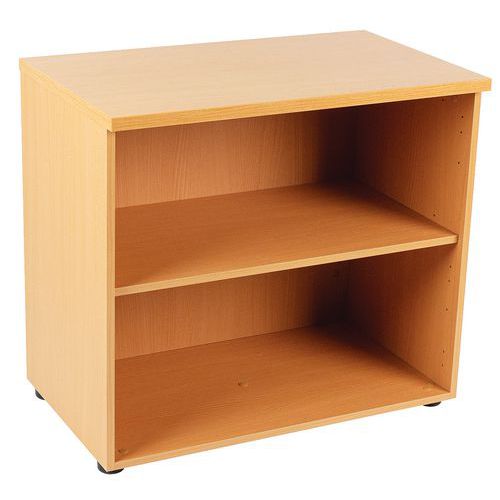 Beech Bookcase With 1 Shelf - Small & Low - Beech - Manutan Expert