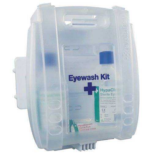Emergency Eye Wash Kit With Quick Release Wall Bracket