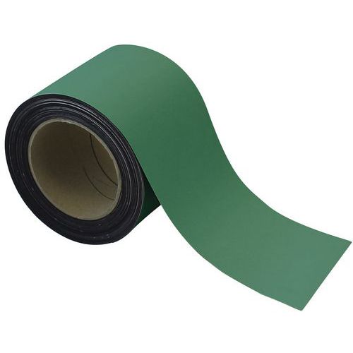10m Label Holding Tape Roll - Magnetic & Erasable - Green - Manutan UK