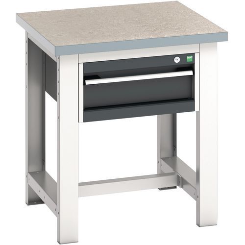 Bott Cubio Heavy Duty Industrial Workstand With Lino Worktop HxWxD 840x750x750mm