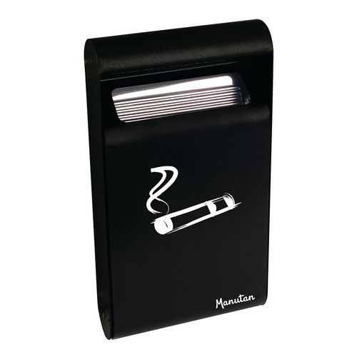 Wall Mountable Ashtray - Outdoor - Rectangular - 3 Litre - Manutan UK