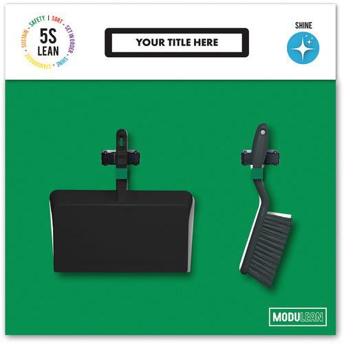 Shadow Tool/Notice Board - Cleaning - 5S Lean - Modulean - Organized