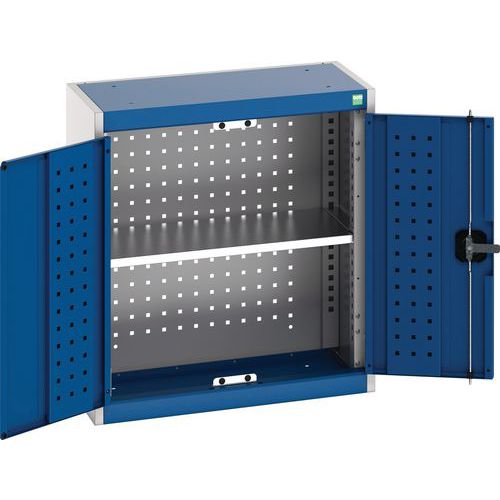 Bott Cubio Perfo Tool Storage Wall Cabinet With 2 Doors 700x650x325mm