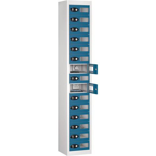 Tablet Charging Probe Locker With Clear Or Solid Door 1780x305x370mm Tablet Charging Probe Locker With Clear Or Solid Door 1780x305x370mm