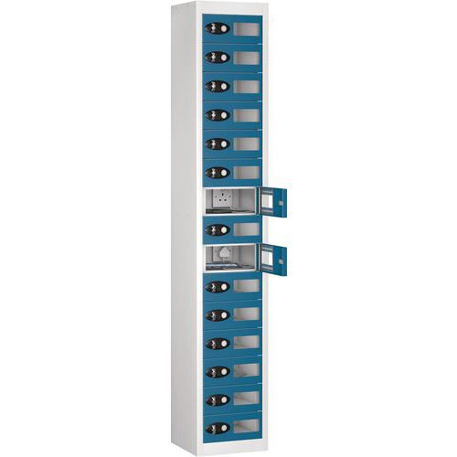 Charging Lockers - Clear Cabinet Doors - Antibacterial Coating - Probe Charging Lockers - Clear Cabinet Doors - Antibacterial Coating - Probe