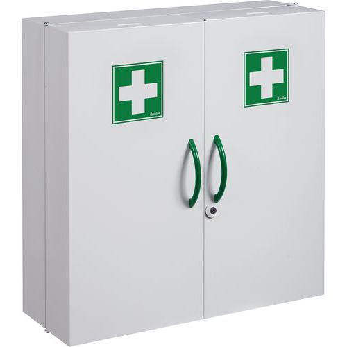 Large First Aid Cupboard - Pharmacy Cabinets - 2 Doors - Manutan UK