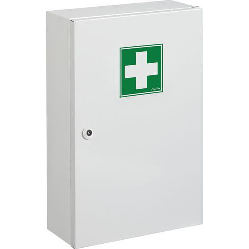 Small First Aid Cupboard - Pharmacy Cabinets - 1 Door - Manutan UK Small First Aid Cupboard - Pharmacy Cabinets - 1 Door - Manutan UK