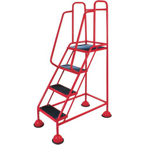 Mobile Step Ladders. Domed Feet And Big Rubber Steps. Classic Plus