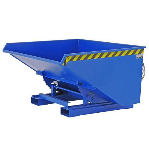 Tipping Skip with Forklift Guides