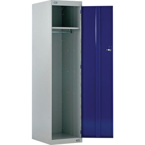 Clean & Dirty Locker - Wide Metal Single Cabinet - Anti-Bacterial Coat