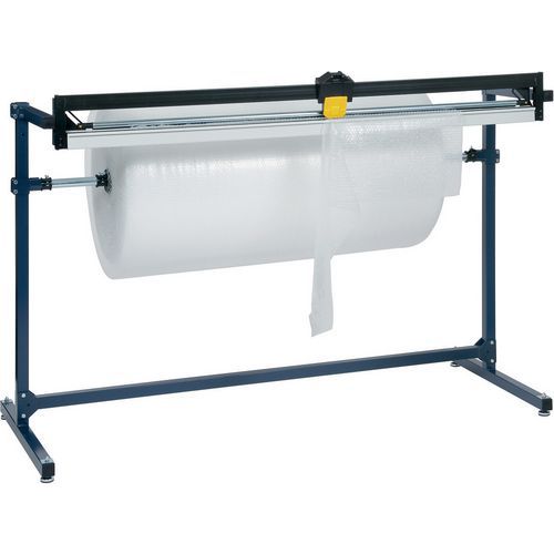 Single Paper Roll Dispenser & Cutter Stand - 125cm Packaging Station Single Paper Roll Dispenser & Cutter Stand - 125cm Packaging Station