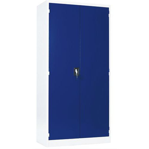 Tall Metal Cupboard - Adjustable Shelves - Flat Pack - Manutan Aris Tall Metal Cupboard - Adjustable Shelves - Flat Pack - Manutan Aris