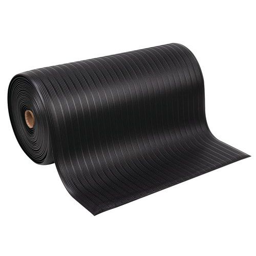 Anti-fatigue ergonomic mat - Ribbed surface - Per roll - Manutan Expert