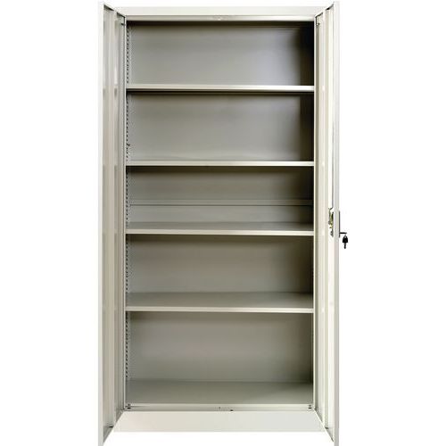 Metal Workshop Tall Cupboard - Tool Storage Cabinets - HxW 1850x900mm - Manutan Expert