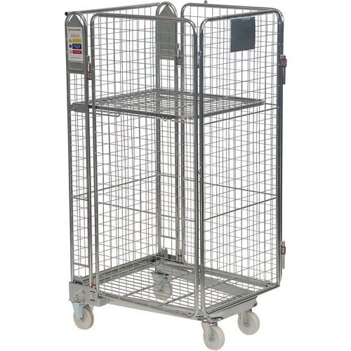Budget A Frame Roll Pallet with Mesh Sides for Industrial Use