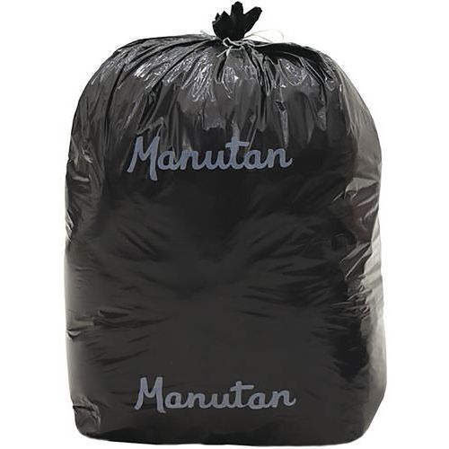 Light Duty Bin Bags - 60/160 Litre - Black Plastic - Manutan UK Light Duty Bin Bags - 60/160 Litre - Black Plastic - Manutan UK
