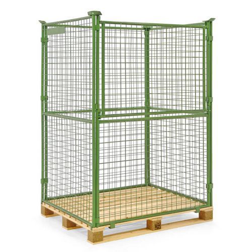 Foldable Mesh Pallet Collars - Half Front Drop