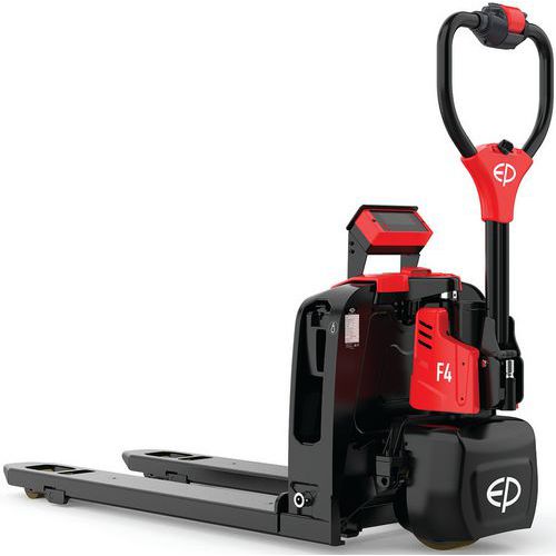 Fully Electric Lithium Ion F4 Pallet Truck & Weigh Scale - 1500kg Load