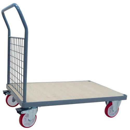 Platform Truck/Trolley - Heavy Duty 400/500kg - Mesh Back - Manutan
