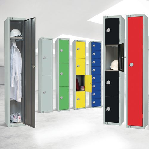 Metal Storage Lockers - Cylinder/Hasp Lock - Anti-Bacterial - Elite