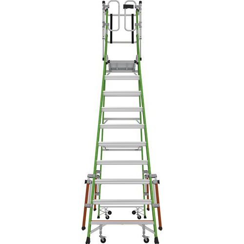 Fibreglass Step Ladder - 2 To 10 Rungs - Rapid Racking