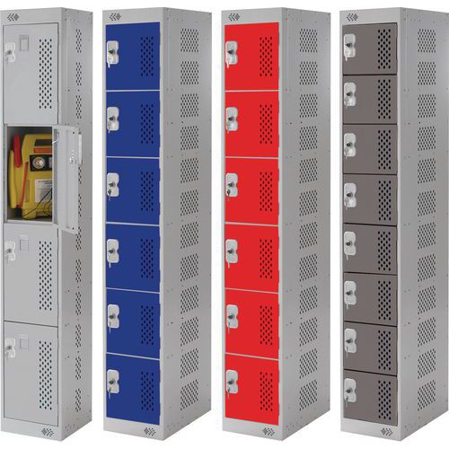 Charging Lockers - Tool Storage - 4 To 8 Industrial Metal Cabinets