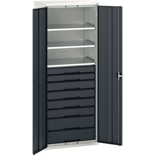 Bott Verso Multi Drawer/Shelves Kitted Metal Cabinet HxW 2000x800mm