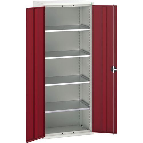 Bott Verso 4 Shelf Metal Storage Cupboard HxWxD 2000x800x550mm
