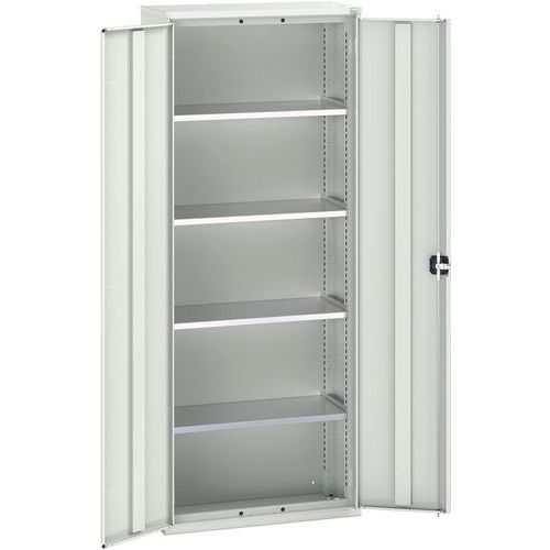 Bott Verso 4 Shelf Spacious Metal Storage Cupboard - HxWxD 200x80x35cm