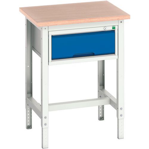 Bott Verso Adjustable Workbench With Drawers HxWxD 780-930x700x600mm