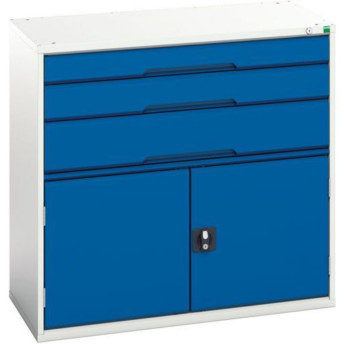 Bott Verso 1 Shelf Multi-Drawer Combined Metal Tool Cabinet 1000x1050mm Bott Verso 1 Shelf Multi-Drawer Combined Metal Tool Cabinet 1000x1050mm