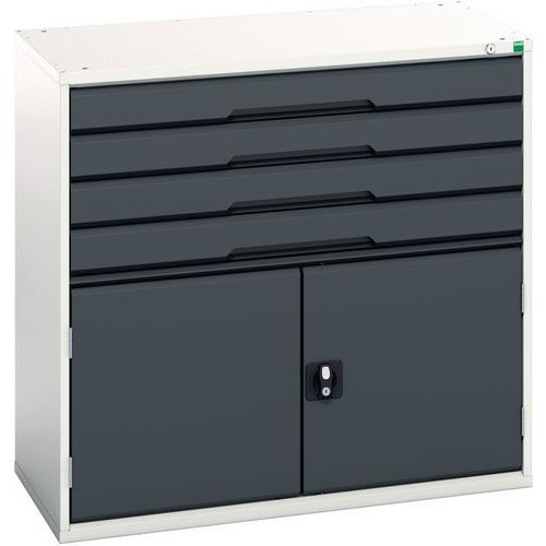 Bott Verso 1 Shelf Multi-Drawer Combined Metal Tool Cabinet 1000x1050mm
