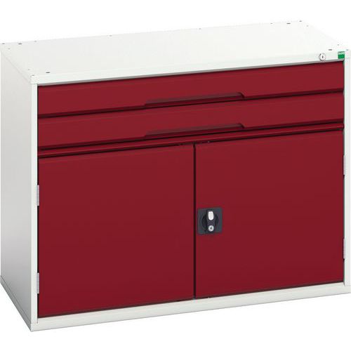 Bott Verso 1 Shelf 2 Drawer Combined Metal Tool Cabinet HxW 800x1050mm Bott Verso 1 Shelf 2 Drawer Combined Metal Tool Cabinet HxW 800x1050mm