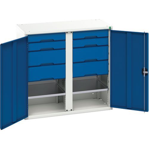 Bott Verso Multi Drawer/Shelves PPE Metal Cabinet HxW 1000x1050mm