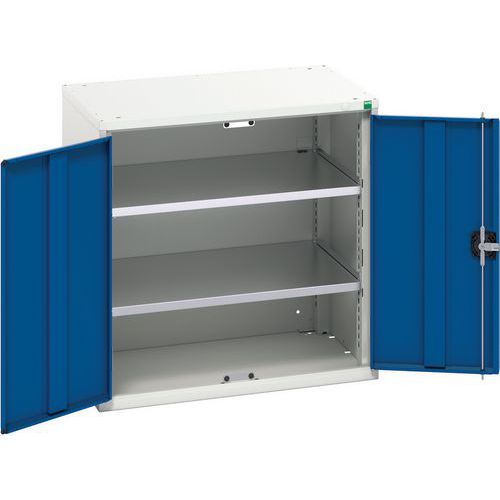 Bott Verso 2 Shelf Durable Metal Storage Cupboard WxD 800x550mm