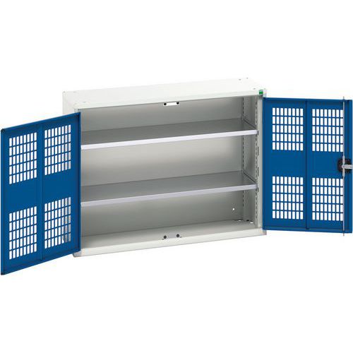 Bott Verso 2 Shelf Ventilated Metal Storage Cupboard WxD 1050x350mm