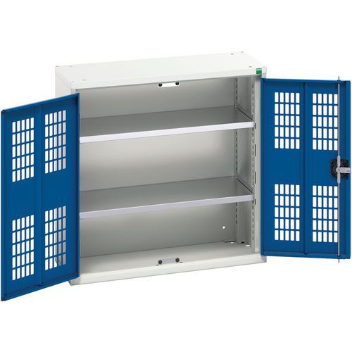 Bott Verso 2 Shelf Ventilated Metal Storage Cupboard WxD 800x350mm